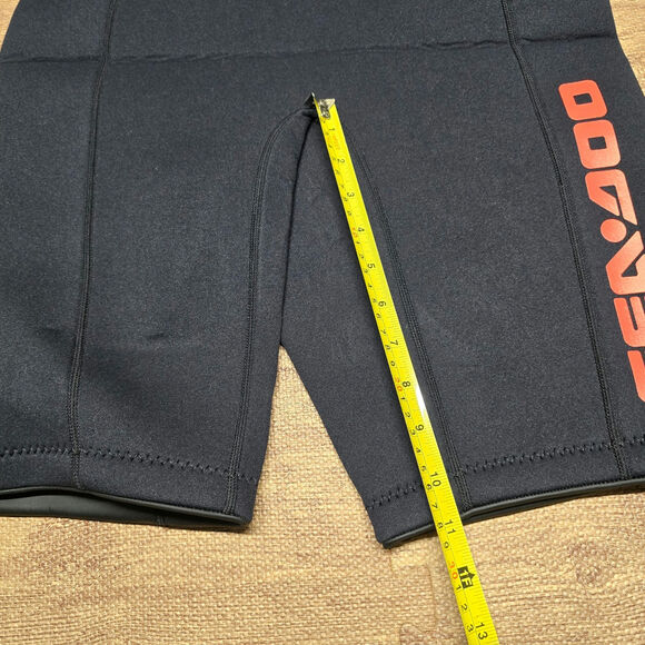 Sea-Doo 3 mm Escape Shorty Wetsuit mens Large Navy Blue Marine Surfing Swimming - Picture 7 of 16